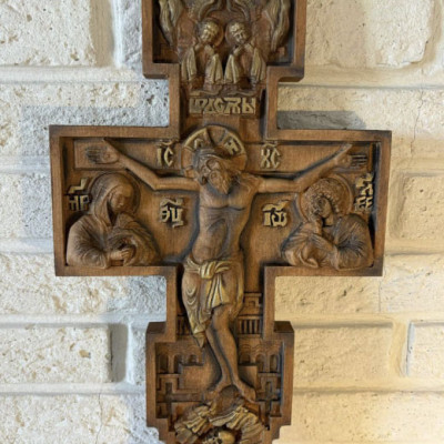 Carved Wooden Crucifix, Profile Picture